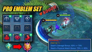 BENEDETTA NEW EMBLEM SET UPDATE FOR SOLO PLAYERS TO RANK UP EASILY TRY THIS NOW! | MOBILE LEGENDS