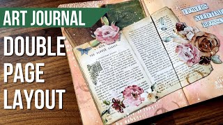 EASY art journal for beginners |  garden of promises