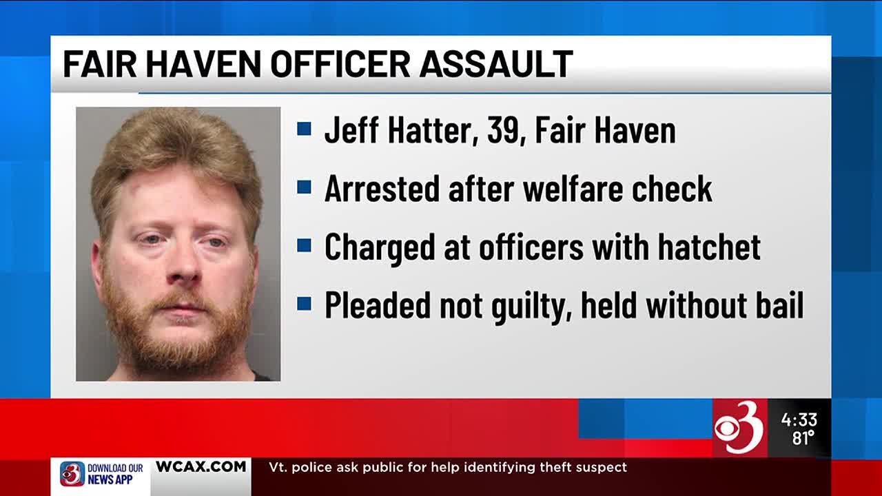 Vermont man pleads not guilty to assaulting police officer - YouTube