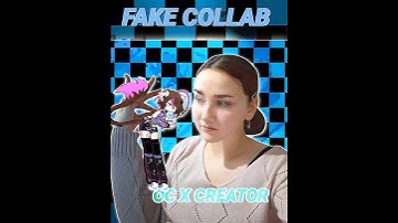 OC X CREATOR😨✨️FAKE COLLAB W ME🤫⁉️🙇‍♀️#gacha #shorts #gachaclub #oc #gachalife