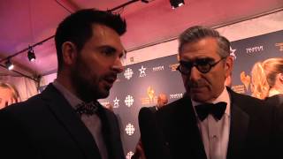 Reporter compares eyebrows with Eugene Levy