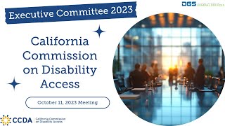 CCDA Executive Committee Meeting October 2023