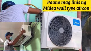 How to clean Midea wall type aircon