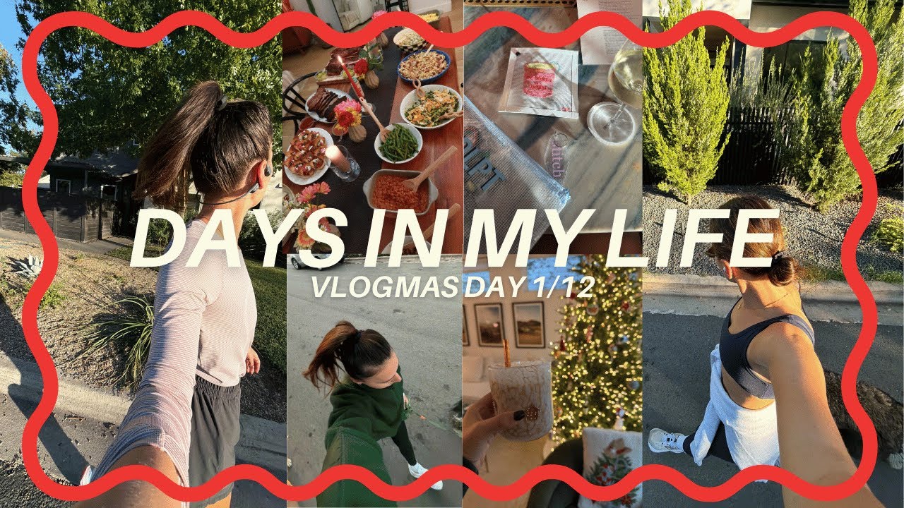 VLOGMAS, ДЕНЬ 1 | Друзья дарят подарки и украшают к Рождеству