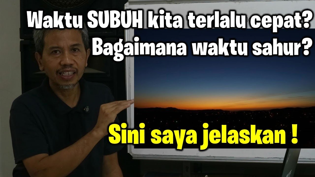 Waktu Subuh Indonesia terlalu cepat? Ini penjelasannya