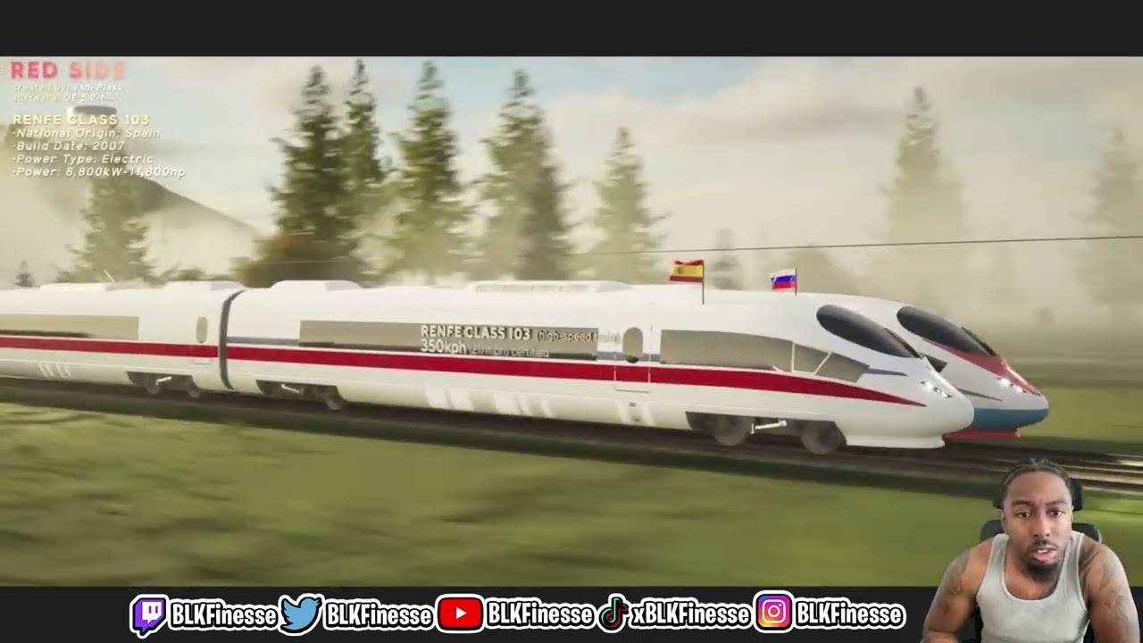 Train Speed Comparison (3D) | Reaction