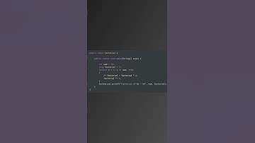 Java Program to Find Factorial of a Number using for loop