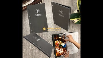 Review -Menu Bìa Da Cao Cấp MARINA CLUB 212 Giấy Không Thấm Nước, Không Thấm Dầu Mỡ, Không Vấy Bẩn