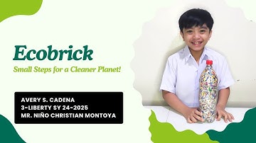 ECOBRICK (GRADE 3 PERFORMANCE TASK)