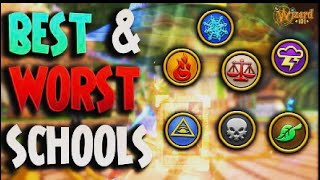 Wizard 101: Which Schools Are The Most Fun?