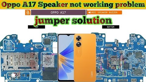 Oppo A17 Speaker not working problem jumper solution||#thesoilboy