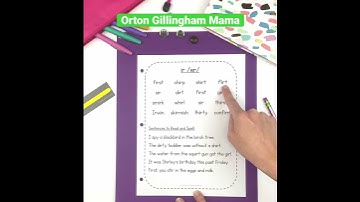 The Orton Gillingham approach : Simple to Complex word lists and sentences to read and spell