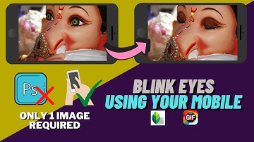 HOW TO MAKE EYES BLINK on MOBILE | Animating a Photo -Part 2 | Ganpati Bappa Photo Editing | Divyesh