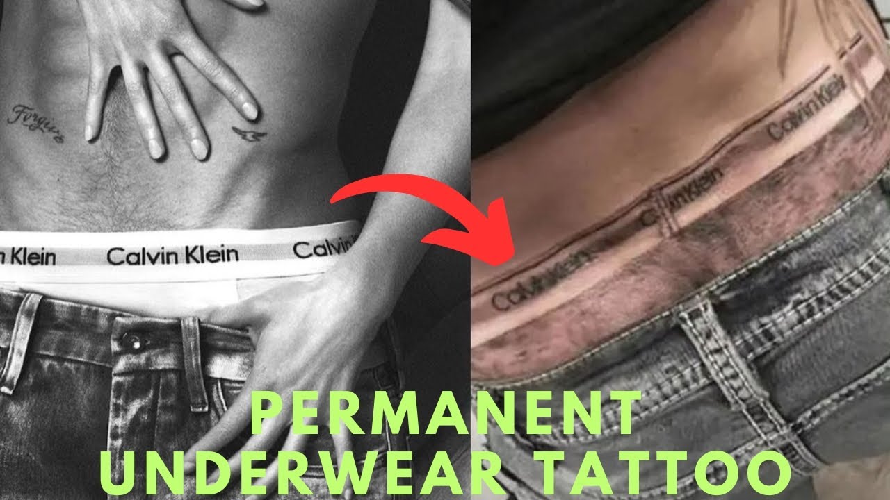The Brand Loyalty with Calvin Klein  Ck Permanent Underwear tatoo  #techburner #technologygyan 