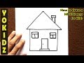 How to draw a HOUSE easy for kids