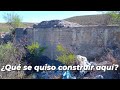 ¿Un muro de contención?¿Qué se quiso construir aquí?