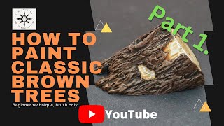 How to Paint Easy Brown Trees for Wargaming.