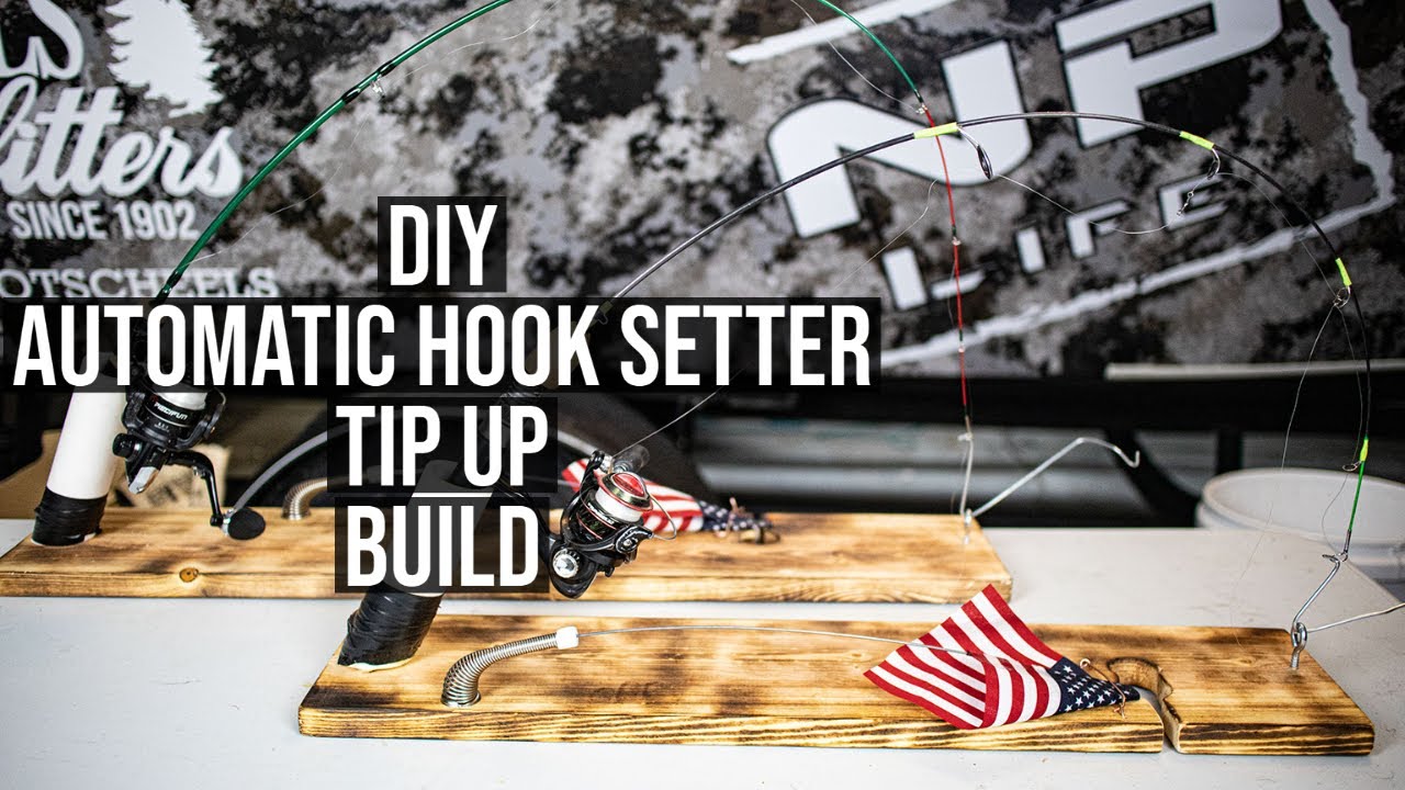 DIY IFISH Pro, Homemade Automatic Hook Setter, Hook Setter Tip Up Combo