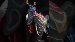 Naik gajah di luar panggung Ketoprak Bhakti Kuncoro #trending #viral #shorts