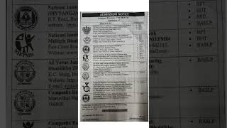 ADMISSION NOTICE#COMMON ENTRANCE TEST#BPT#BOT#BPO#government !