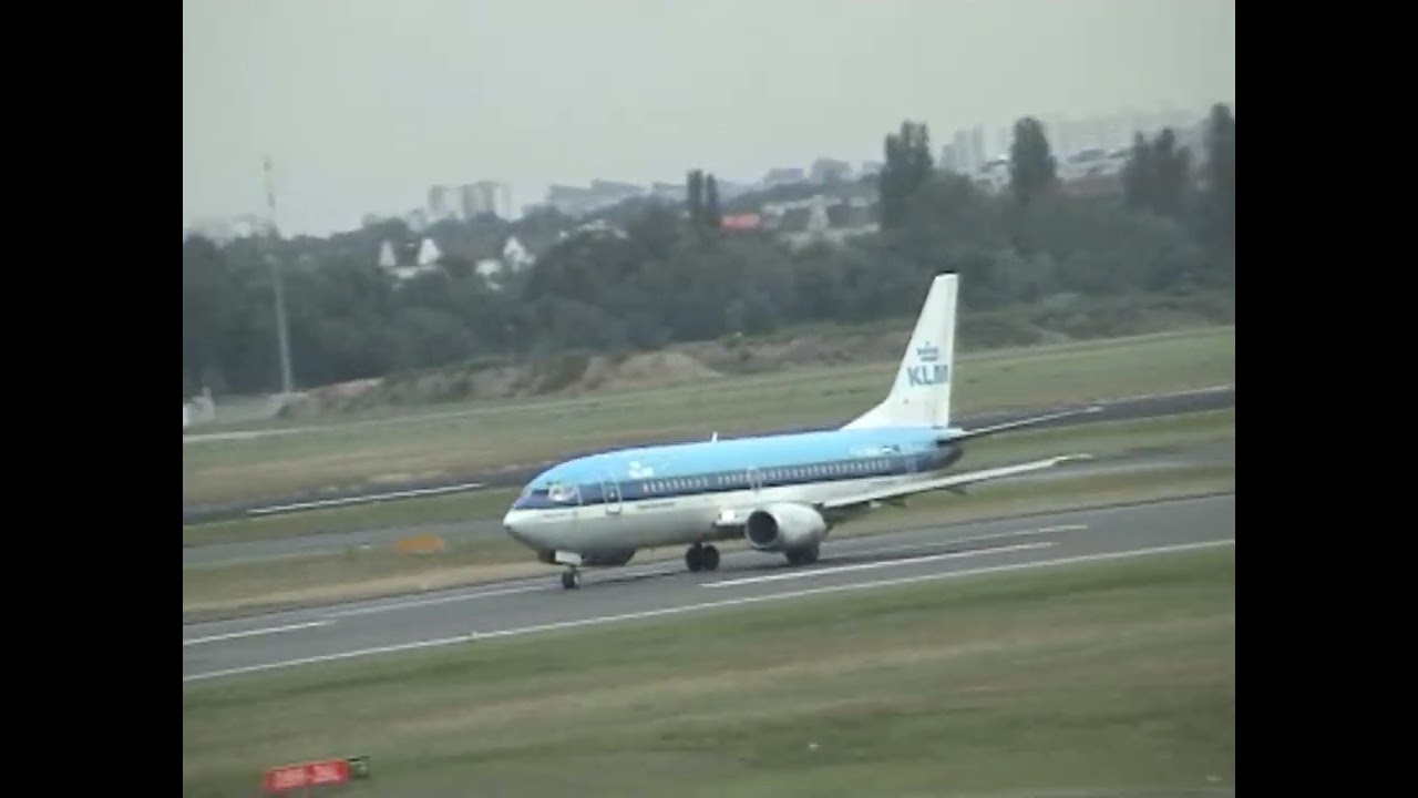 KLM Boeing 737 takes off from Berlin-Tegel  