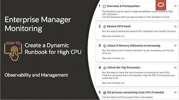 Enterprise Manager: How to create a Dynamic Runbook for high CPU utilization