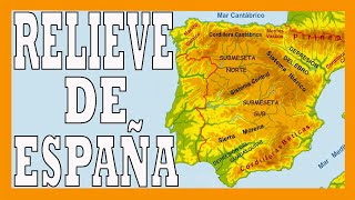 ✅✅✅🇪🇸 El RELIEVE de ESPAÑA / Geografía básica / Mapa físico de la Península Ibérica 🇪🇸✅