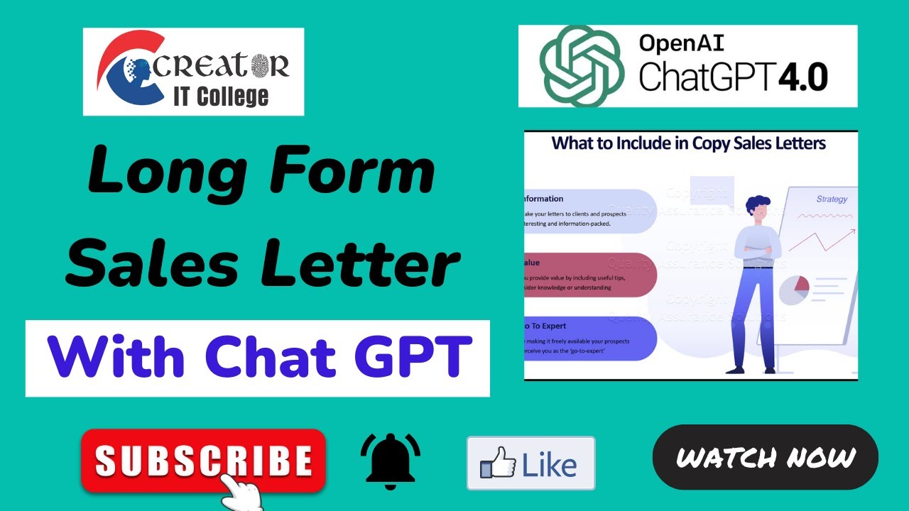 How To Use Chat GPT To Create A Long Form Sales Letter
