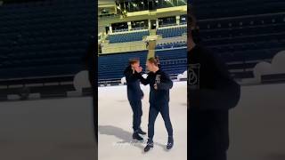 #valeriyangelopol and Evgeniy Semenenko Strick! 😂🫶🥰- Angels of plushenko