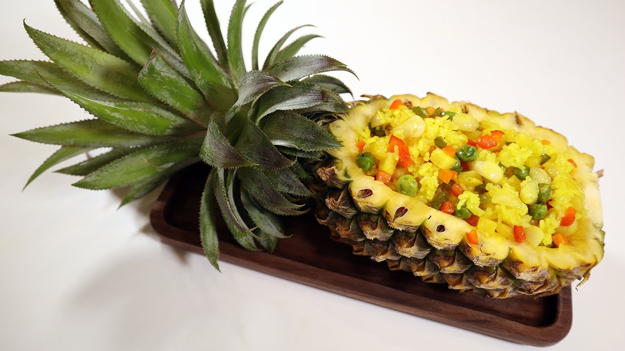 Pineapple Fried Rice with Macadamia Nuts - Vegan - YouTube
