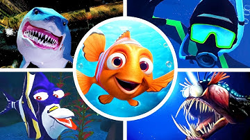 Finding Nemo - All Bosses & Ending