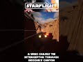 A-Wing Chases TIE Interceptor Through Beggar's Canyon | StarFlight Clip