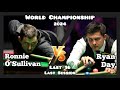 Ronnie osullivan vs ryan day  world championship snooker 2024  last 16  last session live