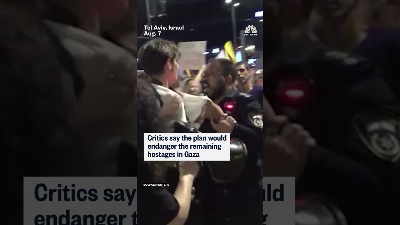 Israeli Police Clash With Protesters In Tel Aviv