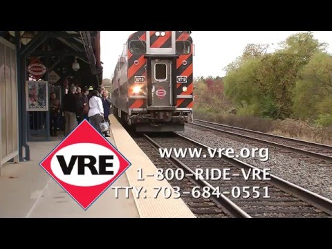 Video: Kereta Komuter Virginia Railway Express (VRE) ke DC
