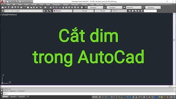 Cắt Dim trong Autocad