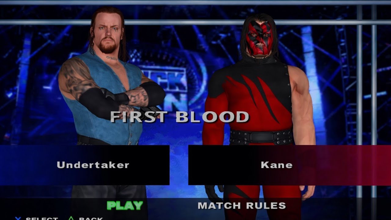 WWE SMACKDOWN HERE COMES THE PAIN 1V1 UNDERTAKER VS KANE 