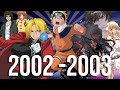 Best anime of 2002 &amp; 2003
