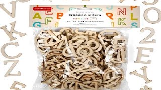 Incraftables Wooden Letters for Crafts 2 inch Big  A Z Alphabet Unfinished Wood Letter Review, Sande