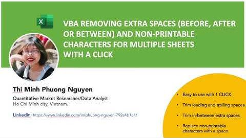 VBA Removing extra spaces and non-printable characters for multiple sheets with A CLICK
