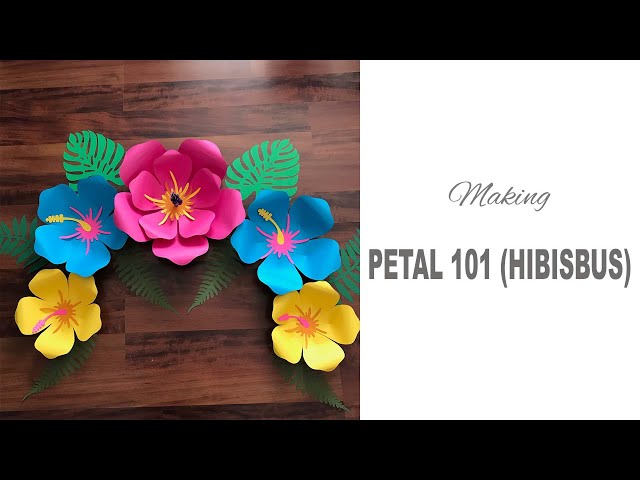 Petal 101 Hibiscus Paper Flower Templates - YouTube petal-101-hibiscus-paper-flower-templates-youtube