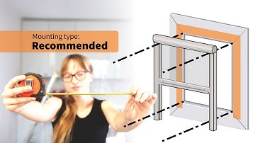 How to measure Roller insect screen (type: Recommended) - DIY