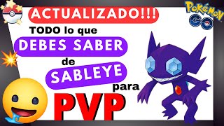 ✅🛑¡La MEJOR GUÍA! Los MEJORES ATAQUES de SABLEYE en Pokémon GO para PvP: ¿Es MEJOR la forma OSCURA?😱