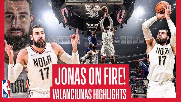 Jonas Valanciunas goes 7-for-7 from 3 in first half, scores career-high 39  as Pelicans beat Clippers again - ESPN