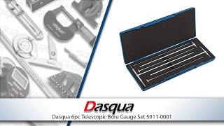 DASQUA 6PC TELESCOPIC BORE GAUGE SET MICROMETER METRIC 8 150MM 5911-0001 (RDG TOOLS)