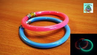 КАК СДЕЛАТЬ СВЕТЯЩИЙСЯ В ТЕМНОТЕ БРАСЛЕТ С ЛЮМИНОФОРОМ СВОИМИ РУКАМИ. Glow bracelet. (DIY, Handmade)