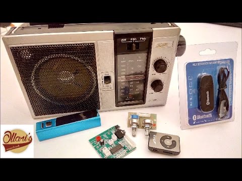 DIY // Wireless Bluetooth Speaker from 90's Radio