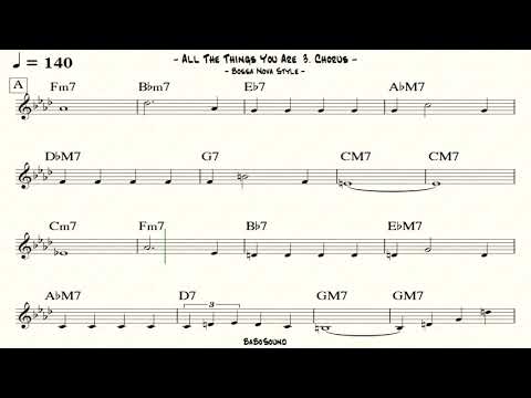 All The Things You Are (Bossa Nova Style) Backing Track