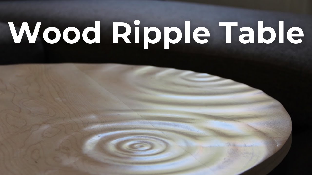 I made a ripple table!! - CNC wood table