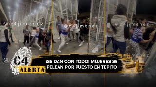 Mujeres Comerciantes Protagonizan Brutal Pelea En Tepito Se Disputan Puesto De Tenis